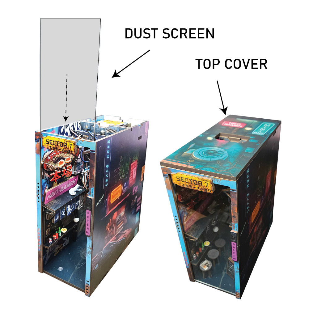 Neo Ramen MiniAlley – A Cyberpunk DIY Diorama Booknook