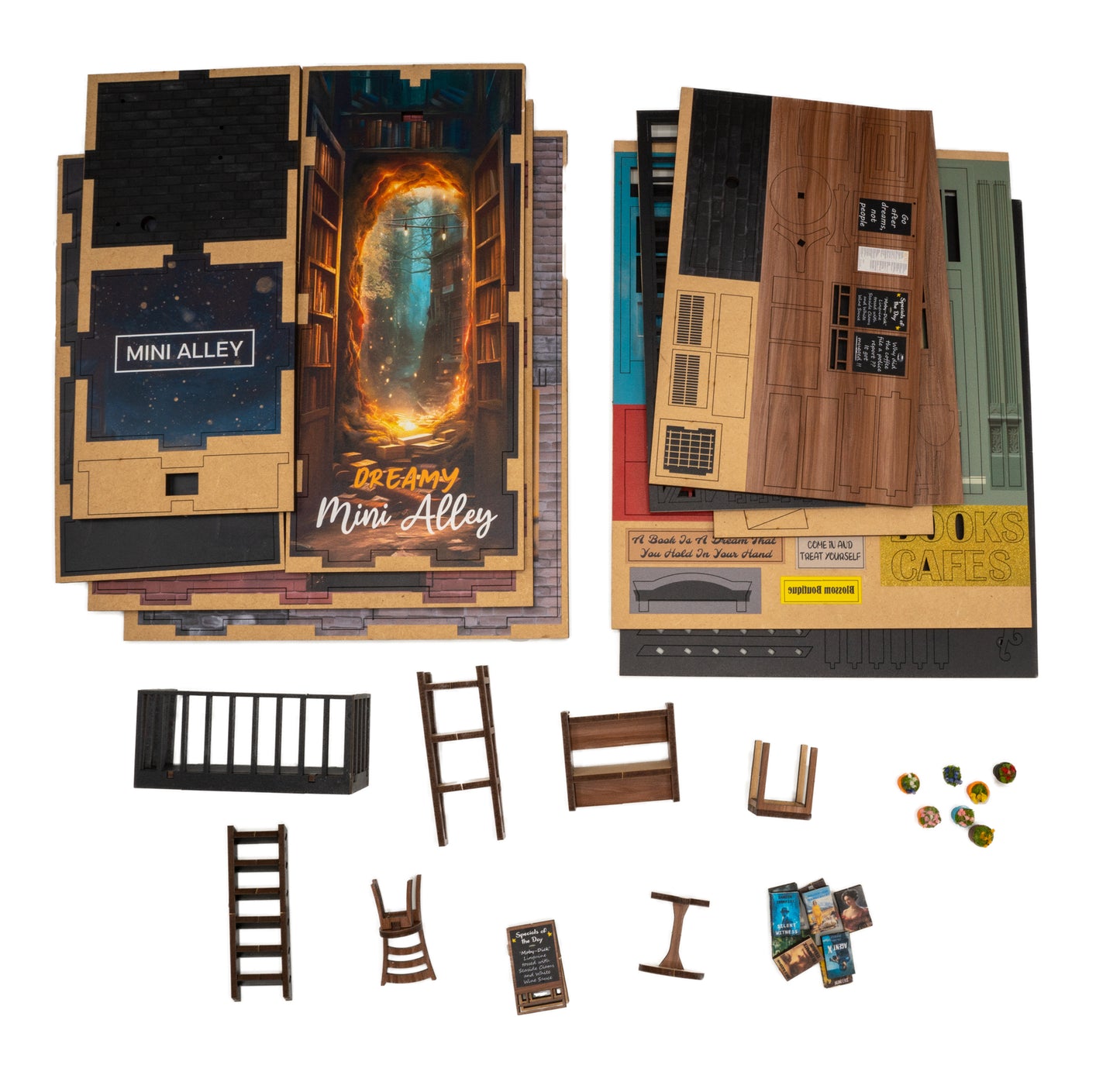 Dreamy MiniAlley - Booknook DIY kit