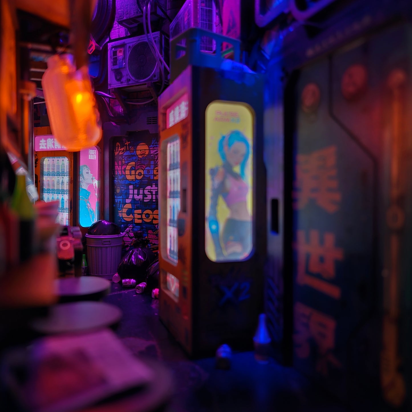 Neo Ramen MiniAlley – A Cyberpunk DIY Diorama Booknook-PreOrder