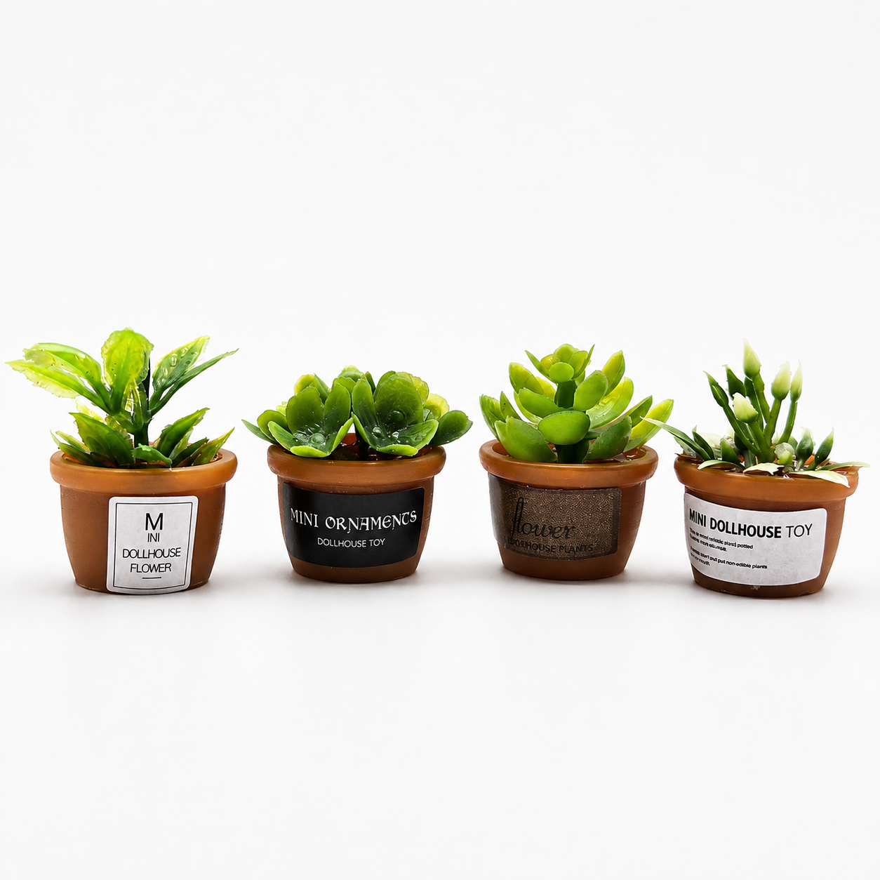 Boutique Nursery Potted Plant Set (4-Piece)