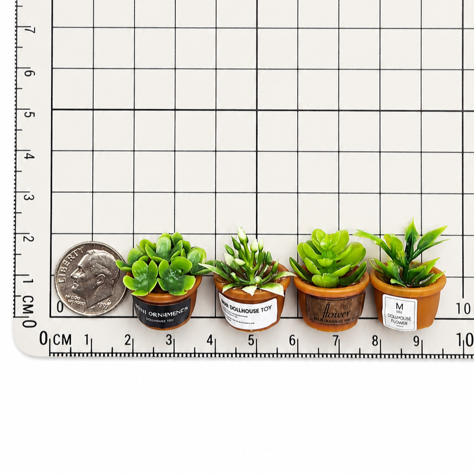 Boutique Nursery Potted Plant Set (4-Piece)