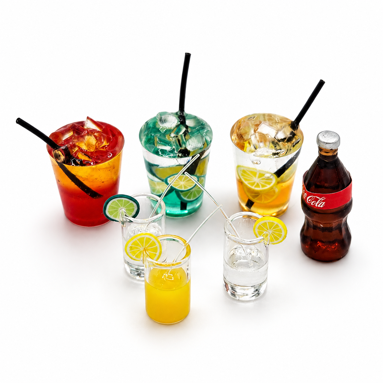 Summer Refreshment Iced Drink & Cola Set (7-Piece)