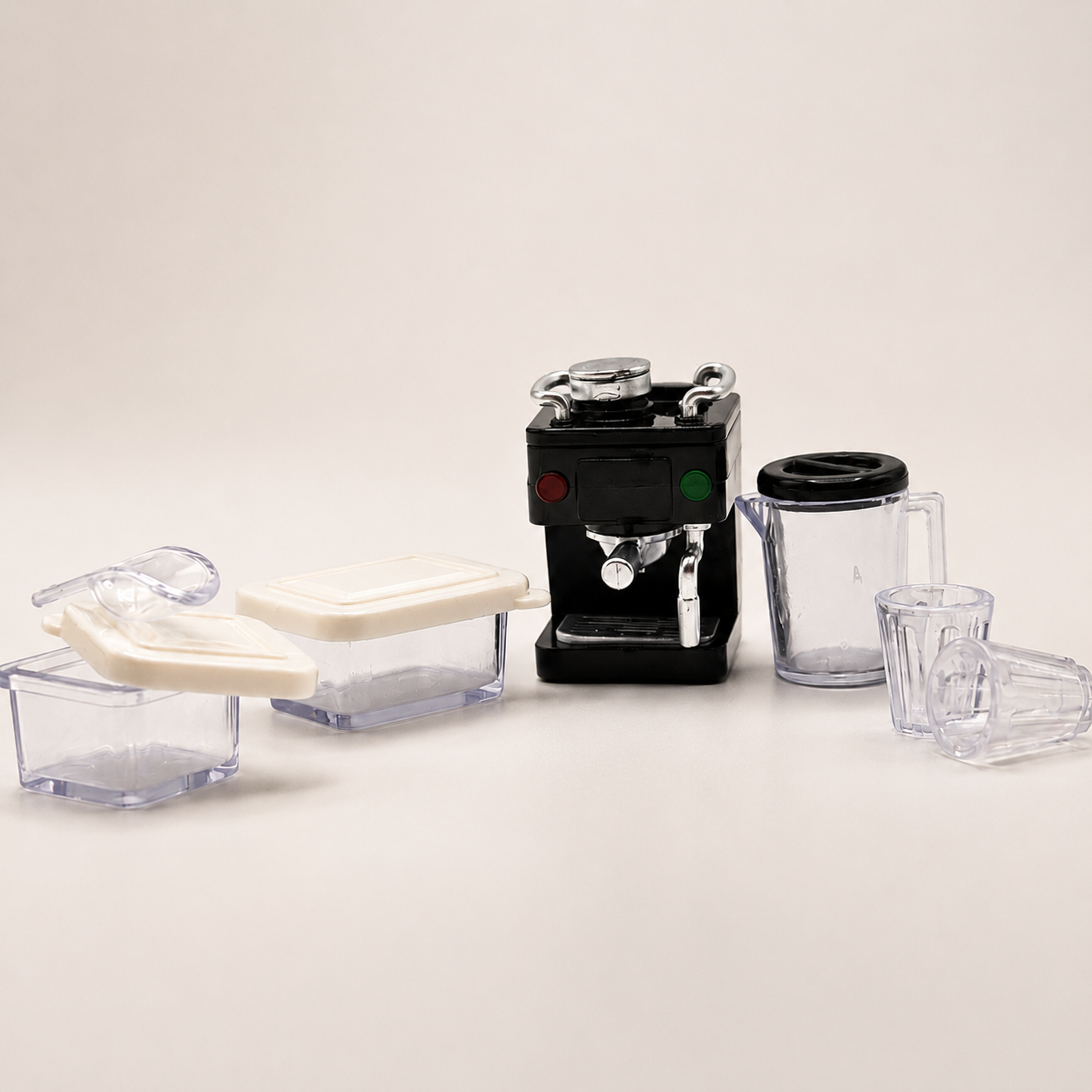 A Modern Espresso & Kitchen Storage Miniature Set