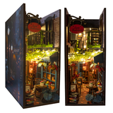 Dreamy MiniAlley DIY Book Nook Kit, Scale Model, Magical Miniature Alley Bookshelf Insert